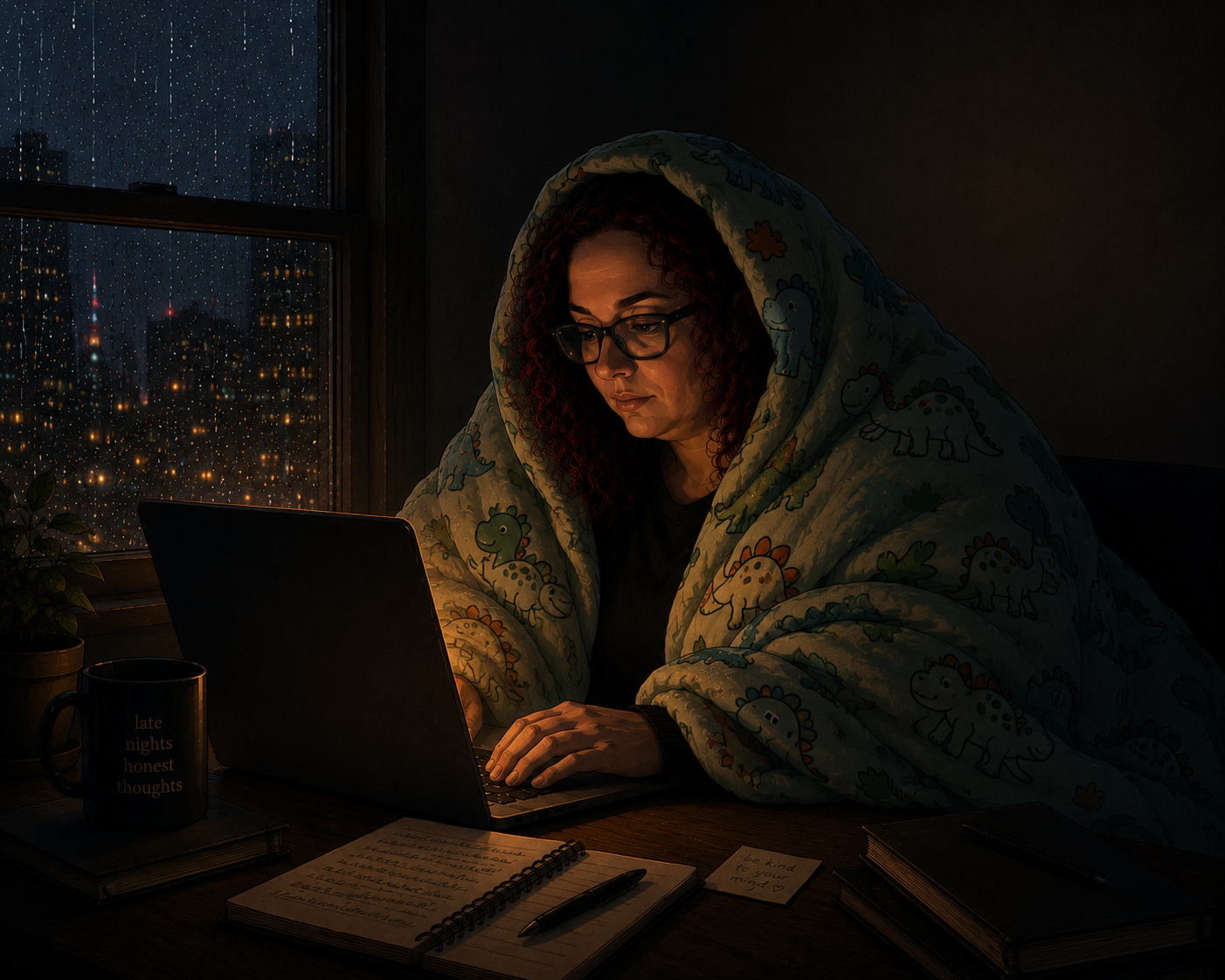 Writing at night